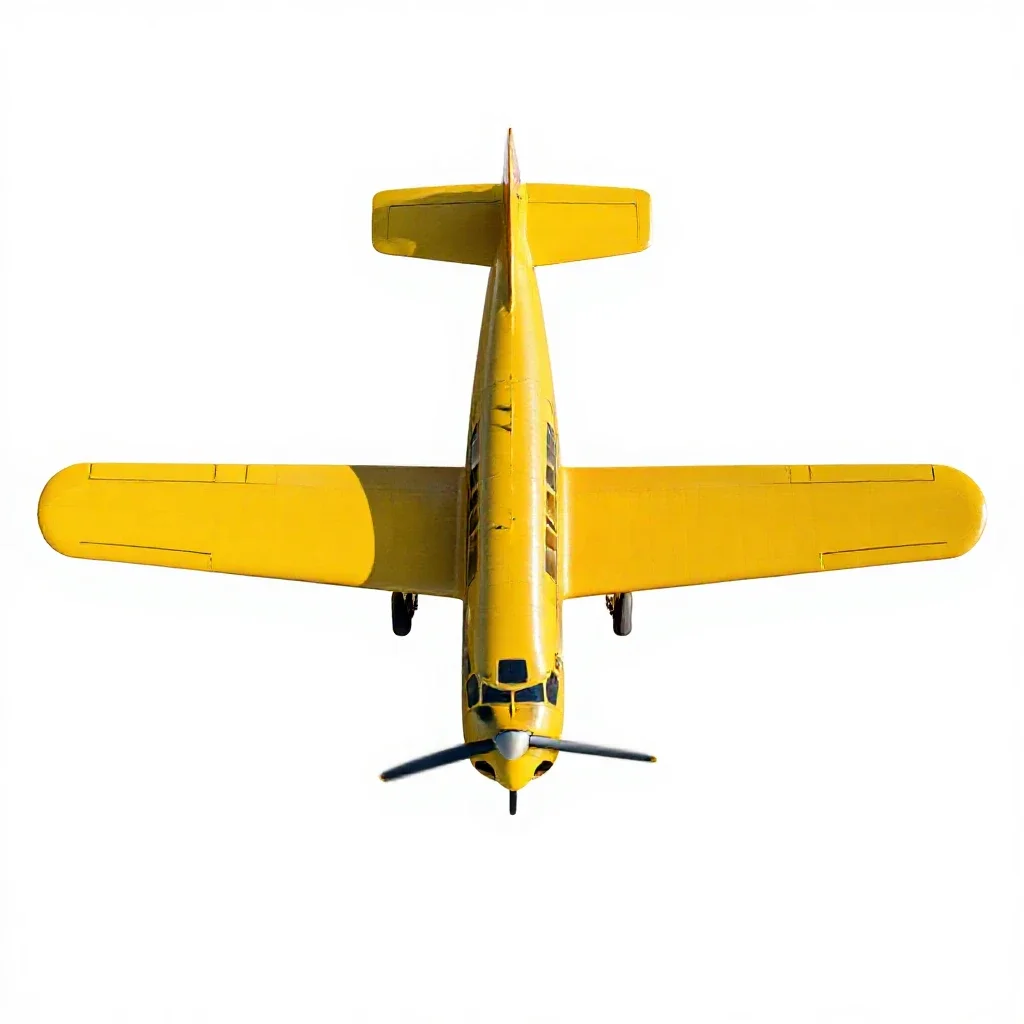 Crop duster isolated on a white background