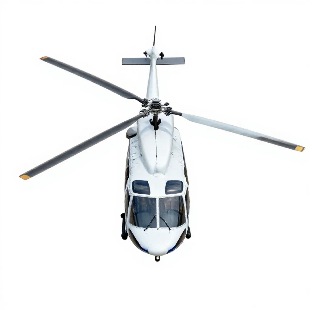 Helicopter isolated on a white background