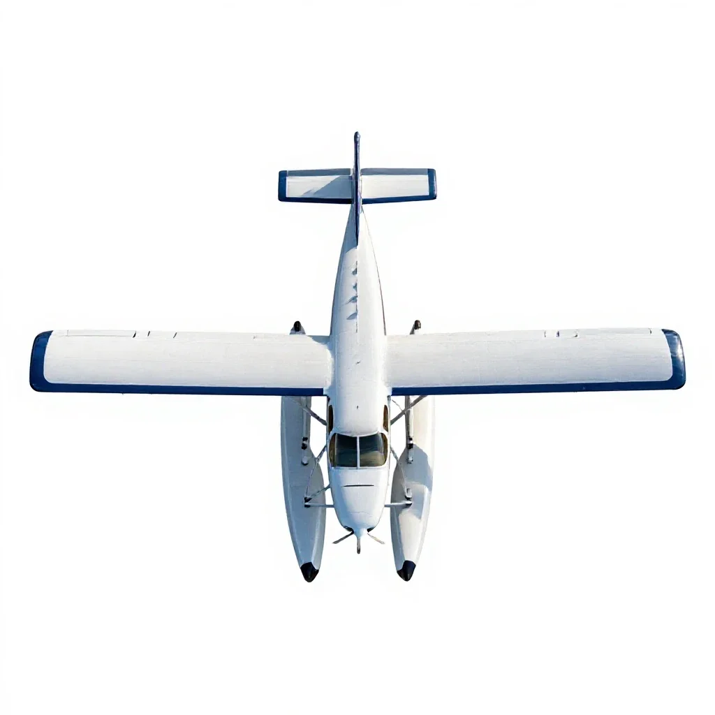 Seaplane isolated on a white background