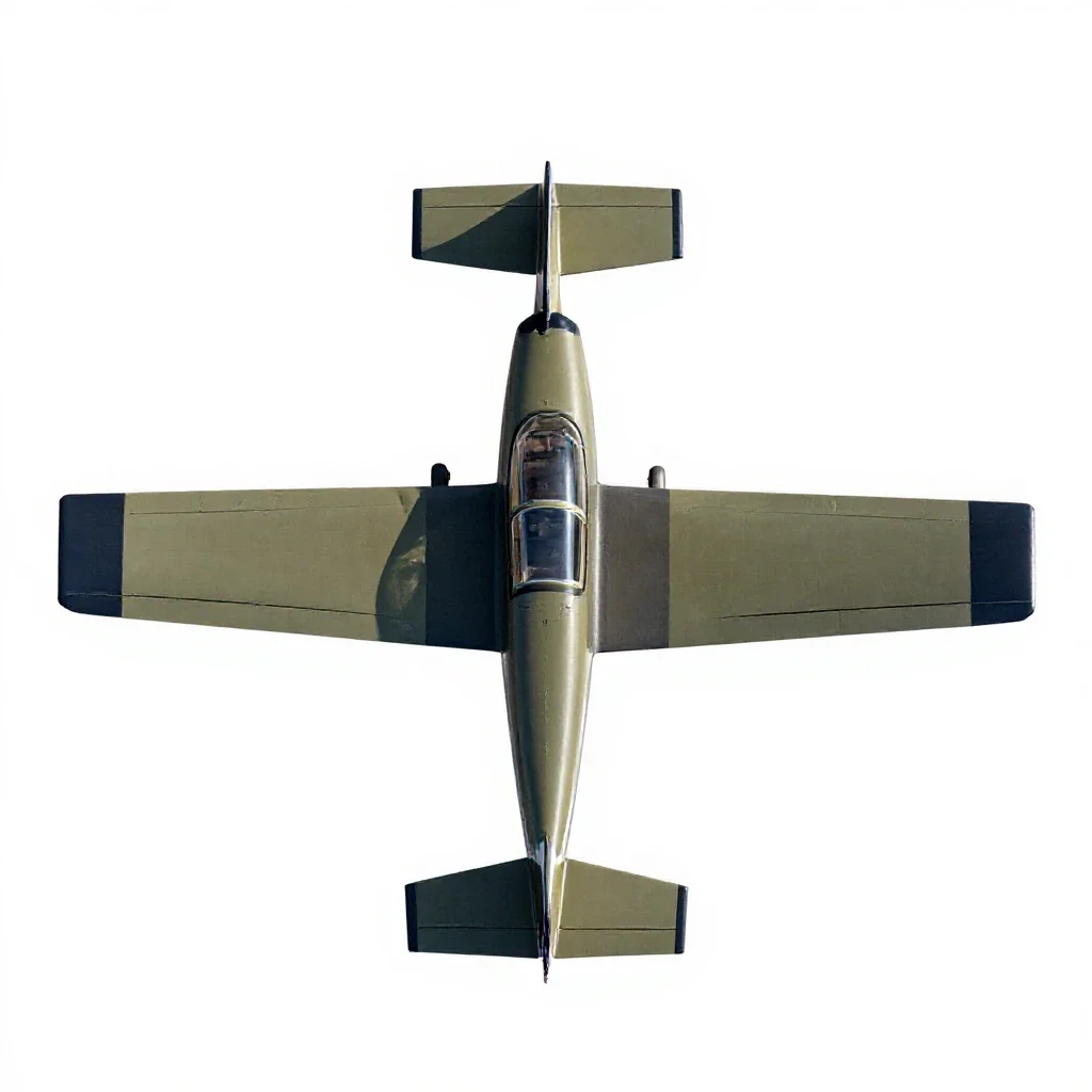 Aerobatic plane isolated on a white background