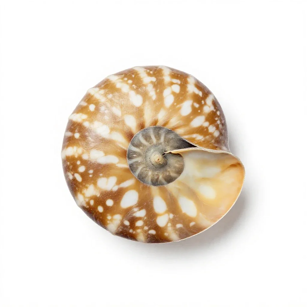 Nautilus shell isolated on a white background