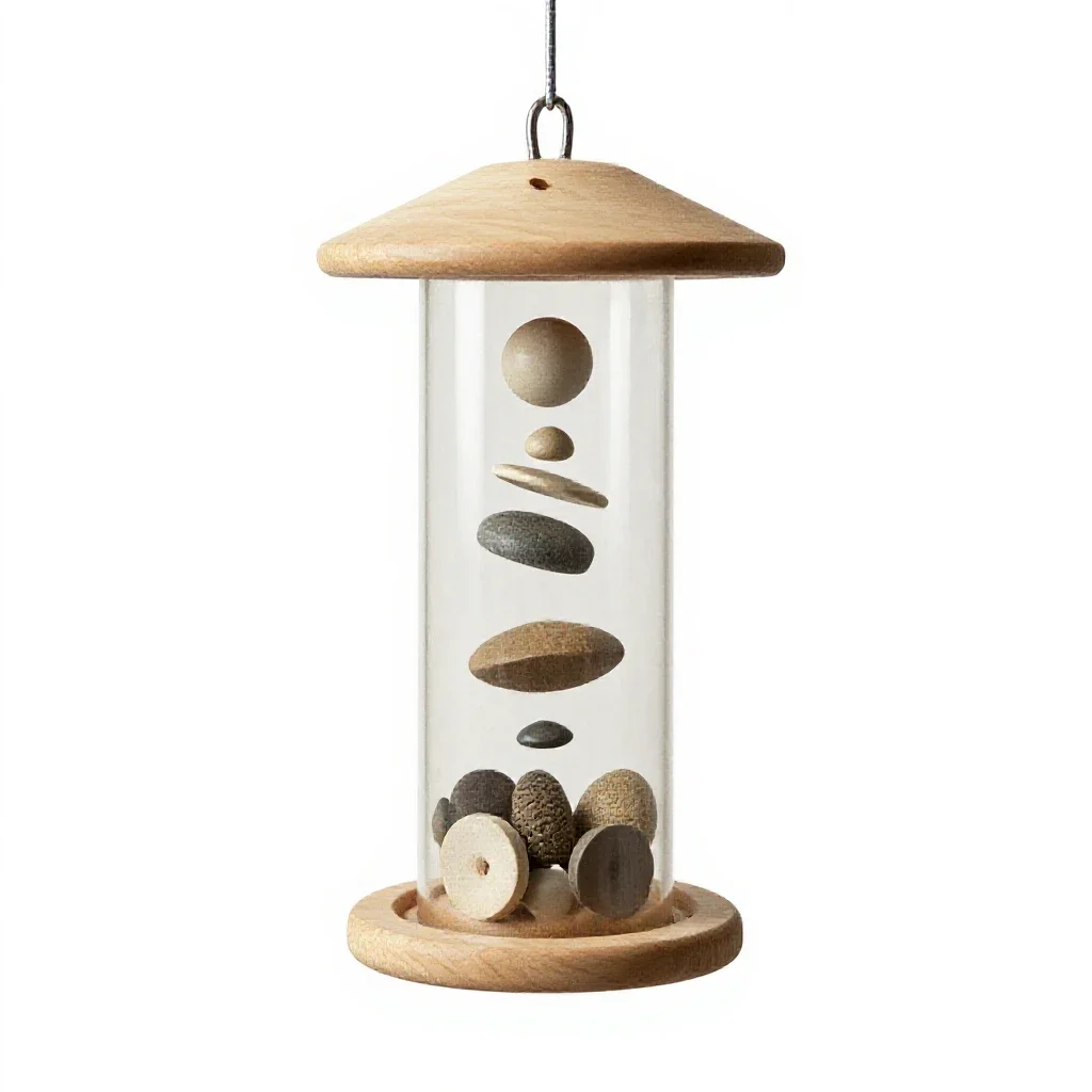 Bird feeder isolated on a white background