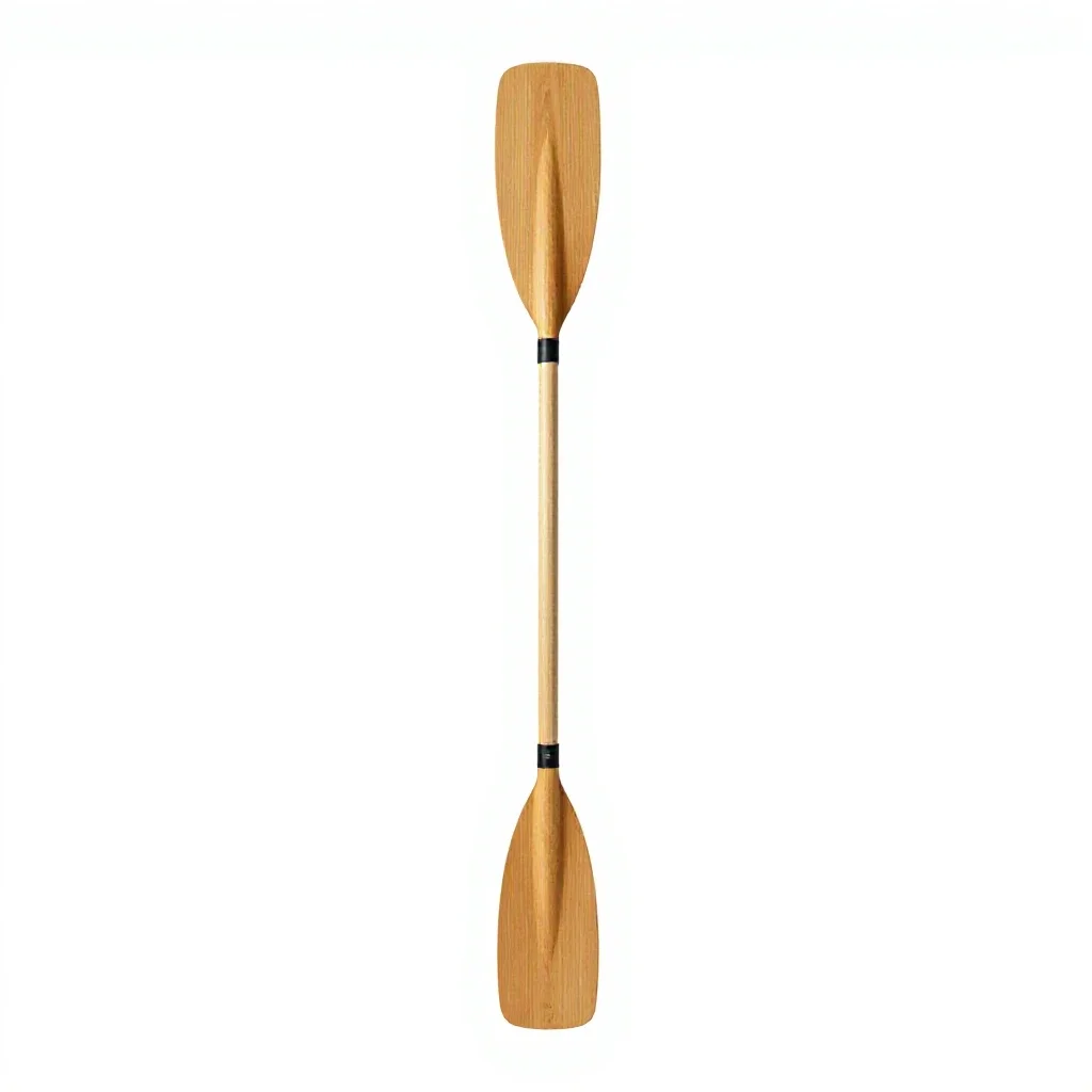 Canoe paddle isolated on a white background