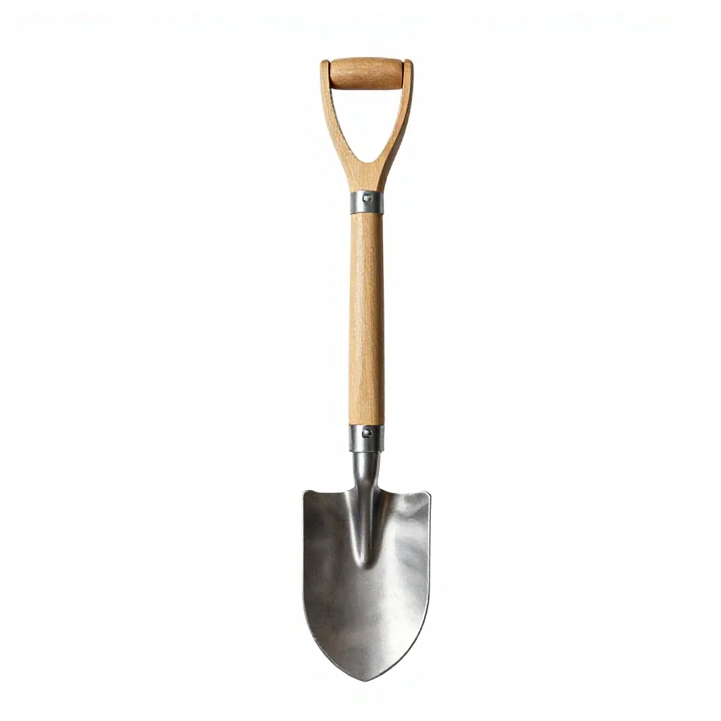 Folding shovel isolated on a white background
