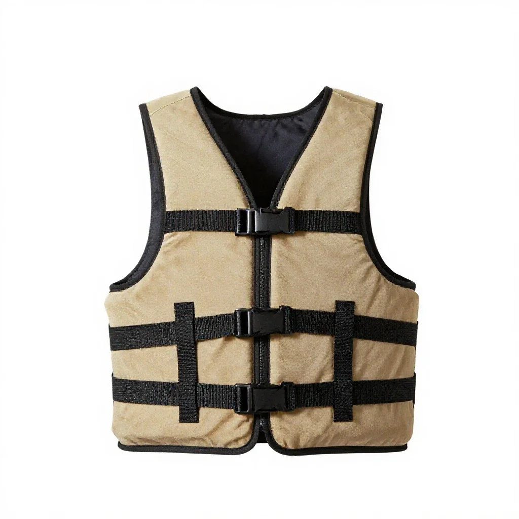 Life vest isolated on a white background