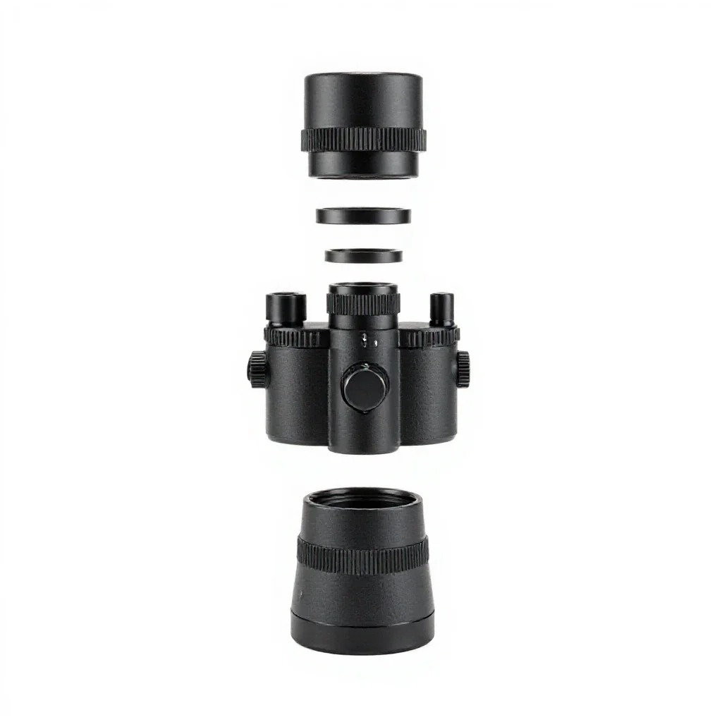 Spotting scope isolated on a white background