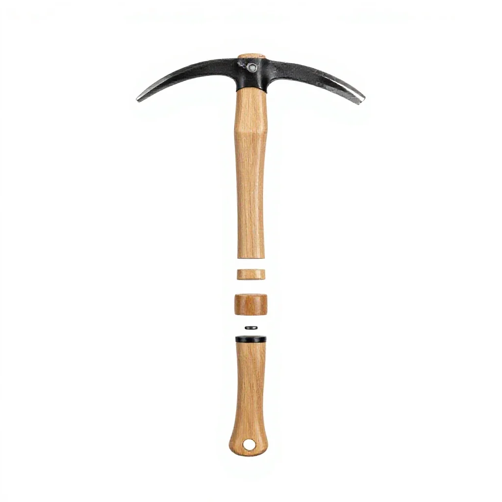 Ice axe isolated on a white background