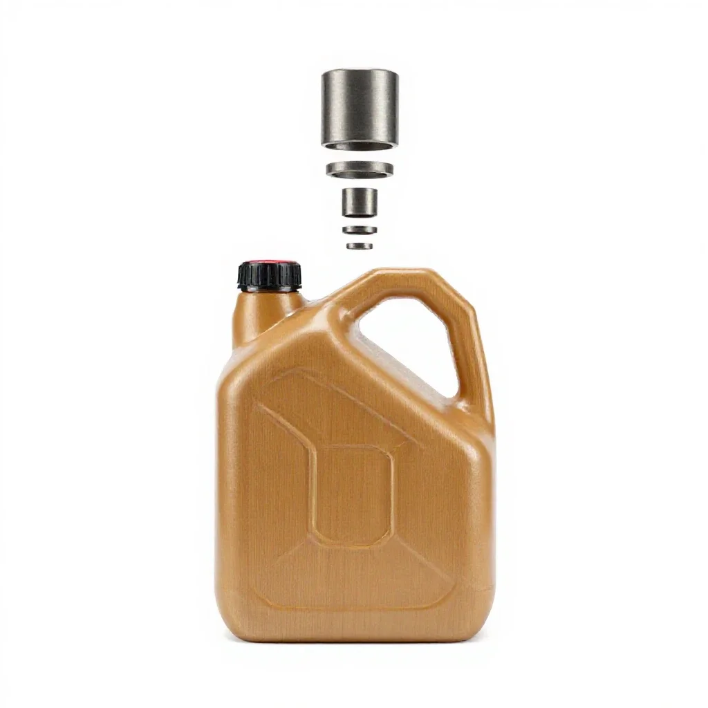 Jerrycan for fuel isolated on a white background