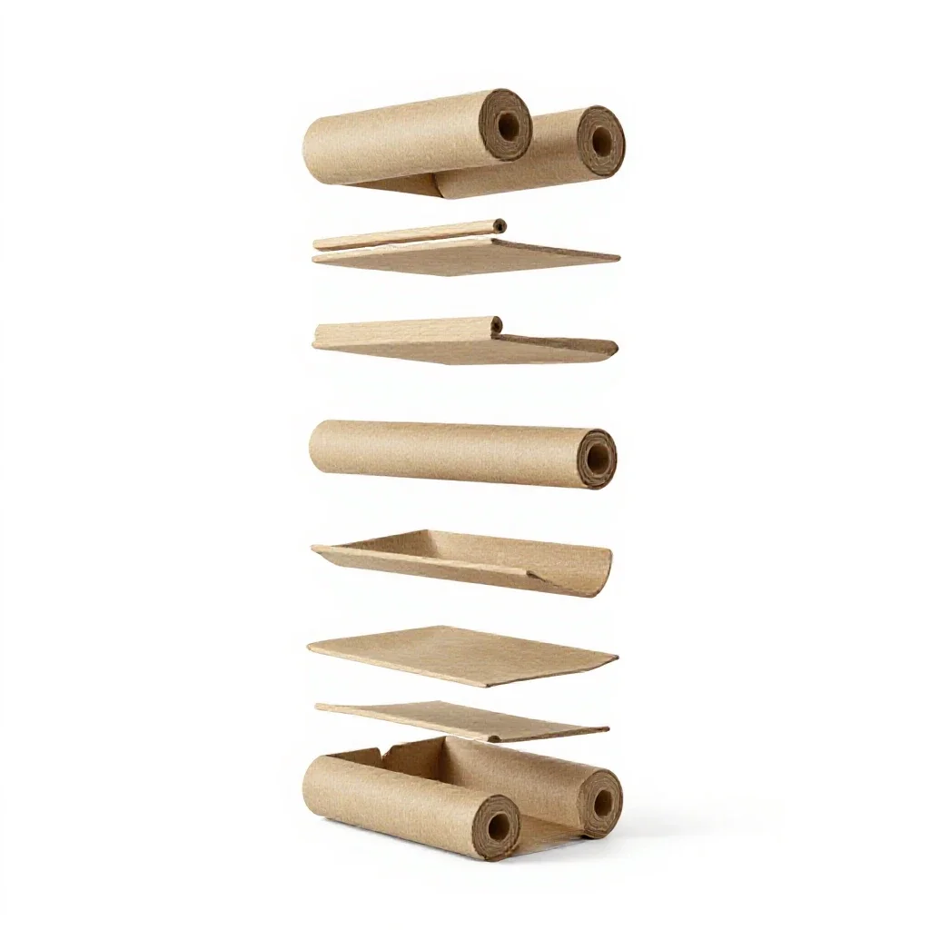 Rolled tube poster case isolated on a white background