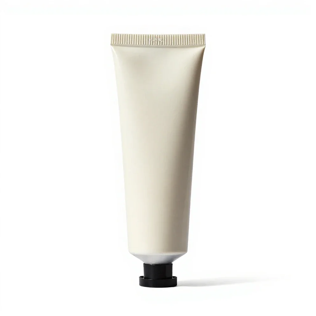 Tube of hand cream isolated on a white background