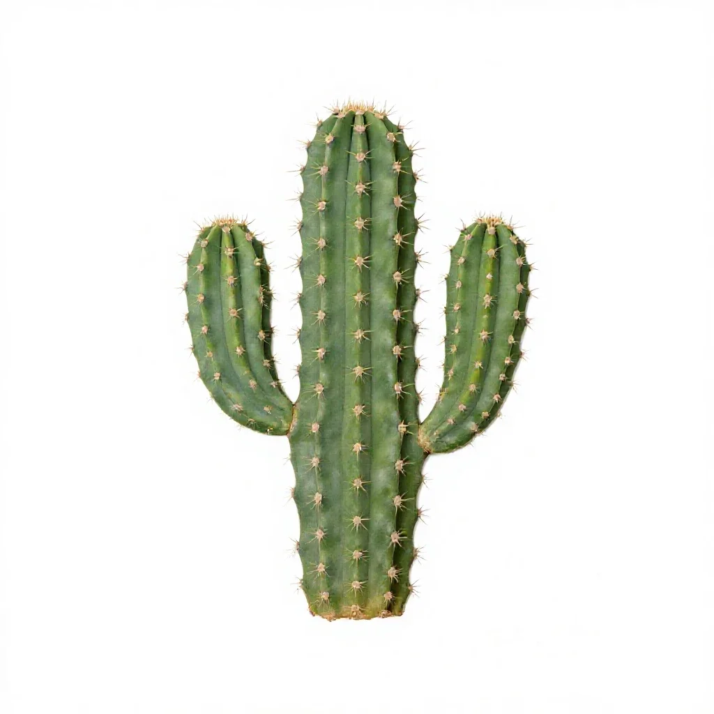 Barrel cactus isolated on a white background