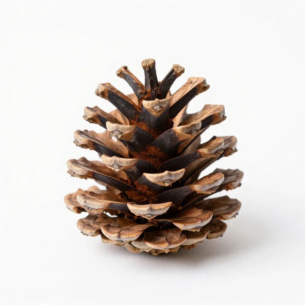 Pine cone isolated on a white background