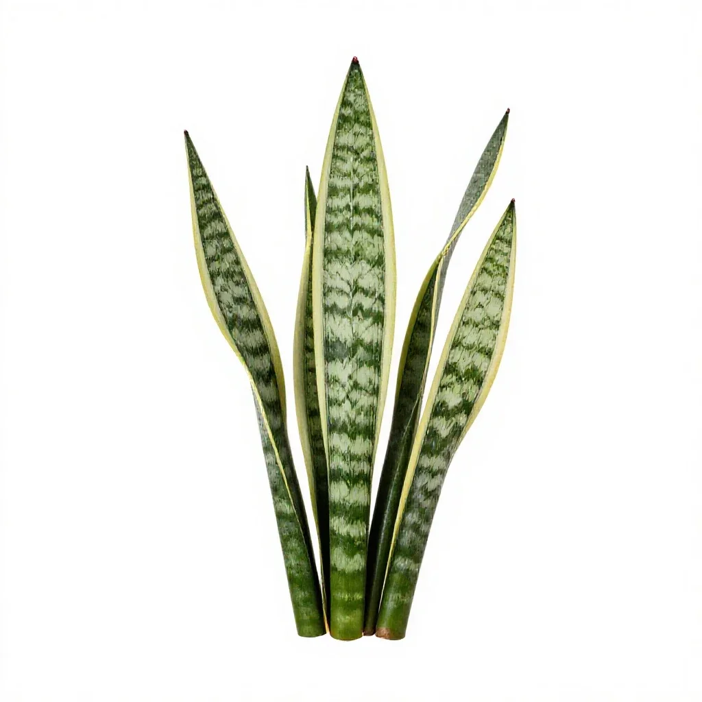 Snake plant isolated on a white background