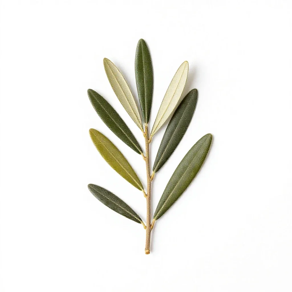 Olive branch isolated on a white background