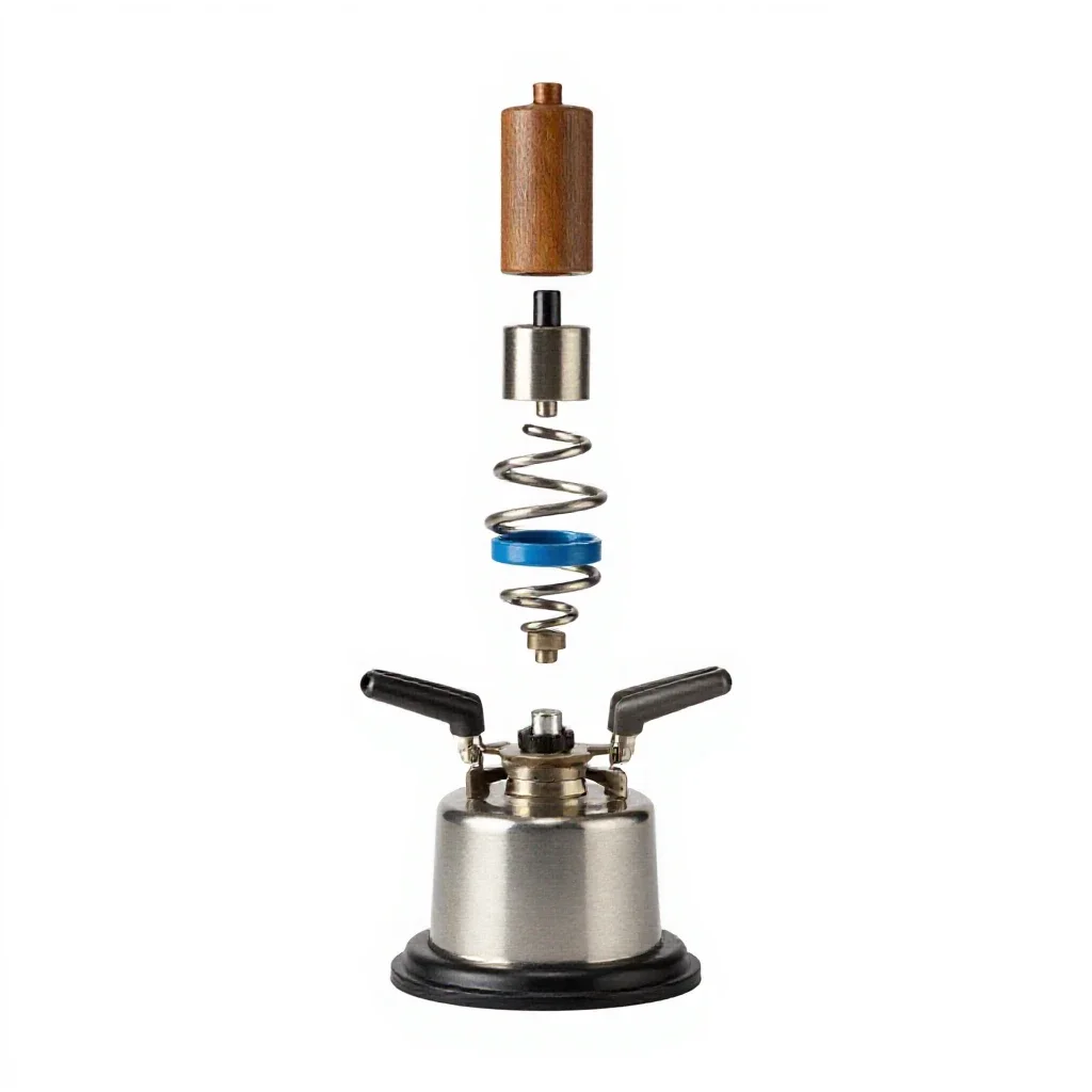 Bunsen burner isolated on a white background