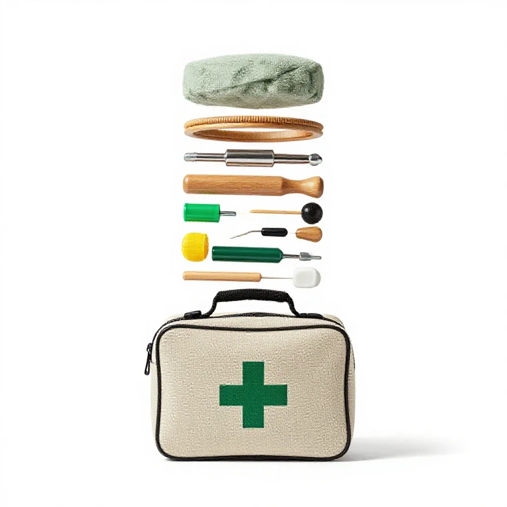 First aid kit isolated on a white background