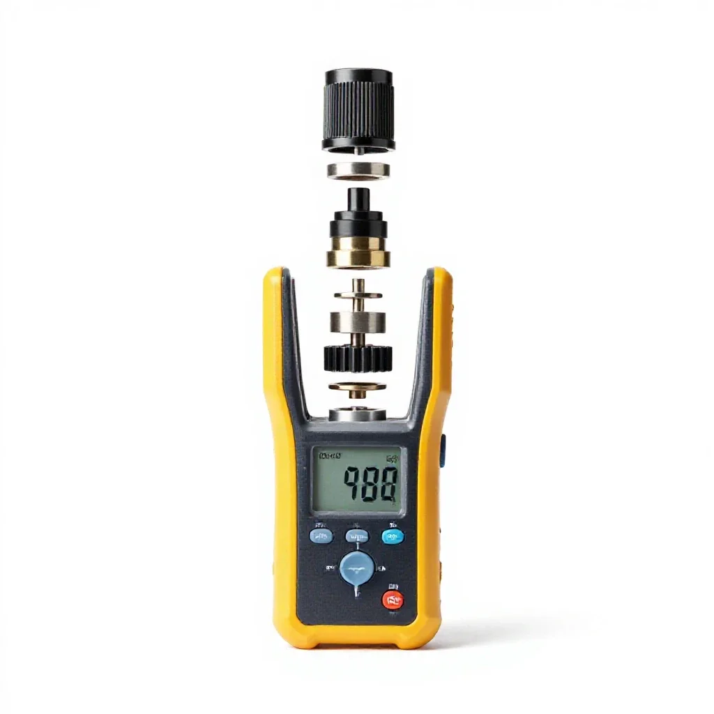 Geiger counter isolated on a white background