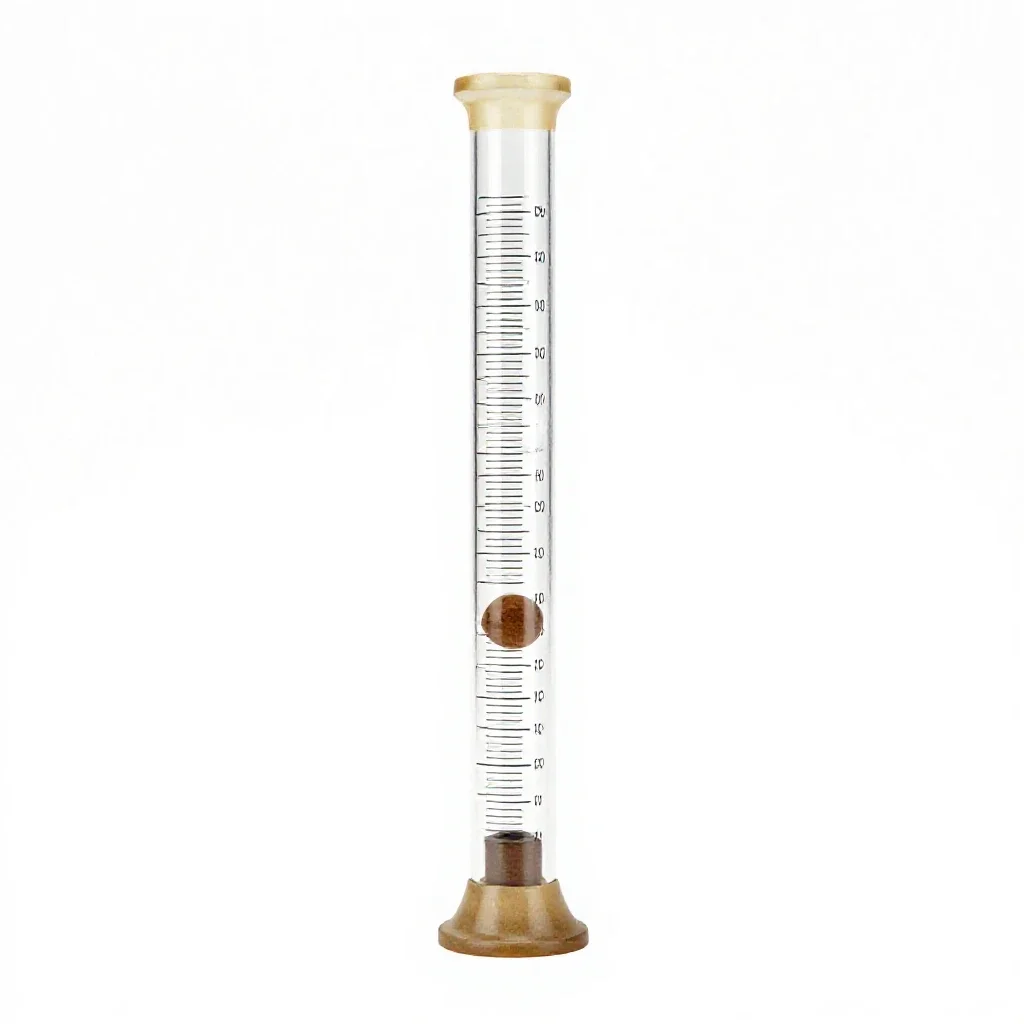 Graduated cylinder isolated on a white background