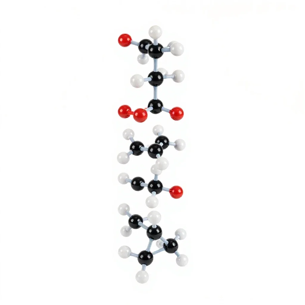 Molecular model kit isolated on a white background