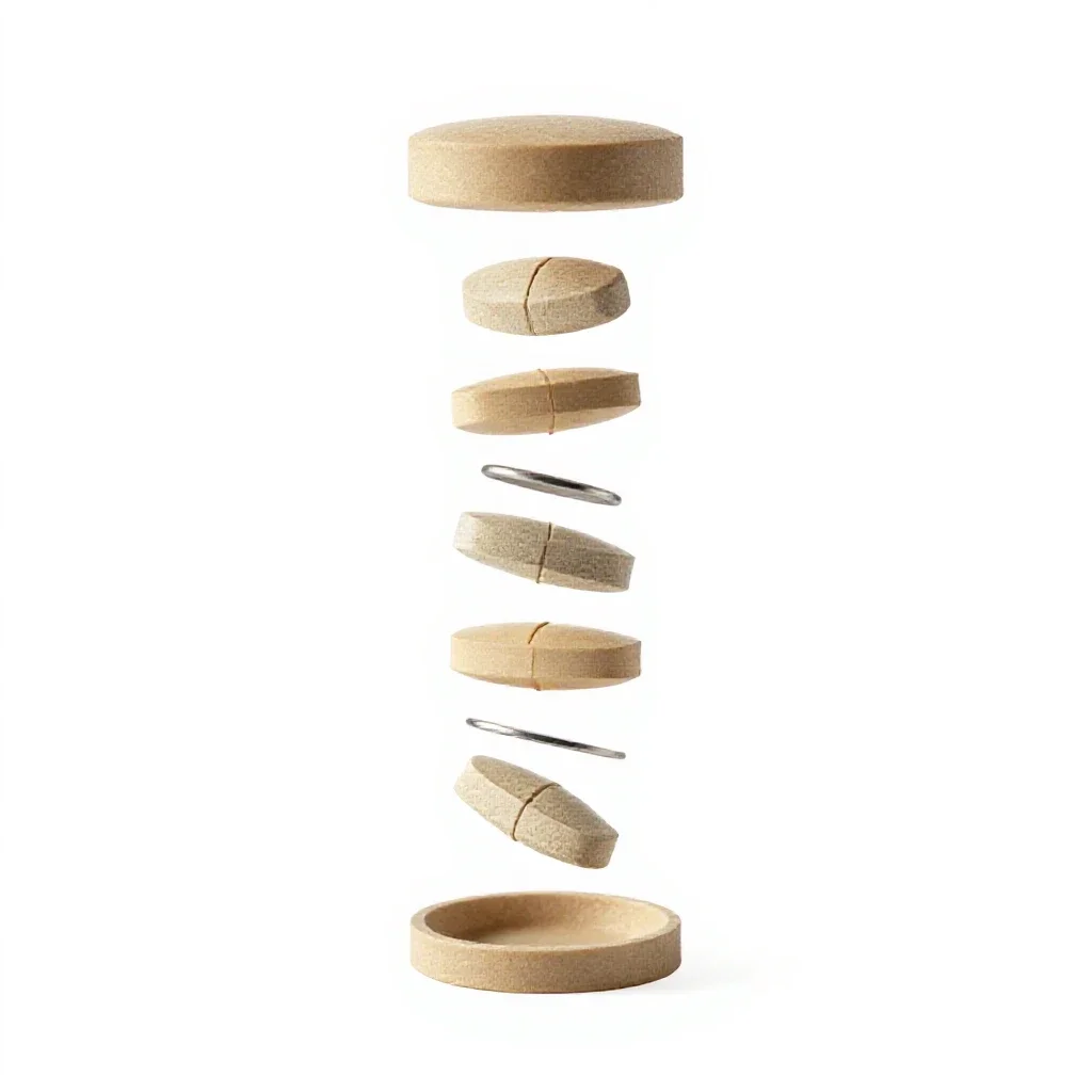 Pill organiser isolated on a white background