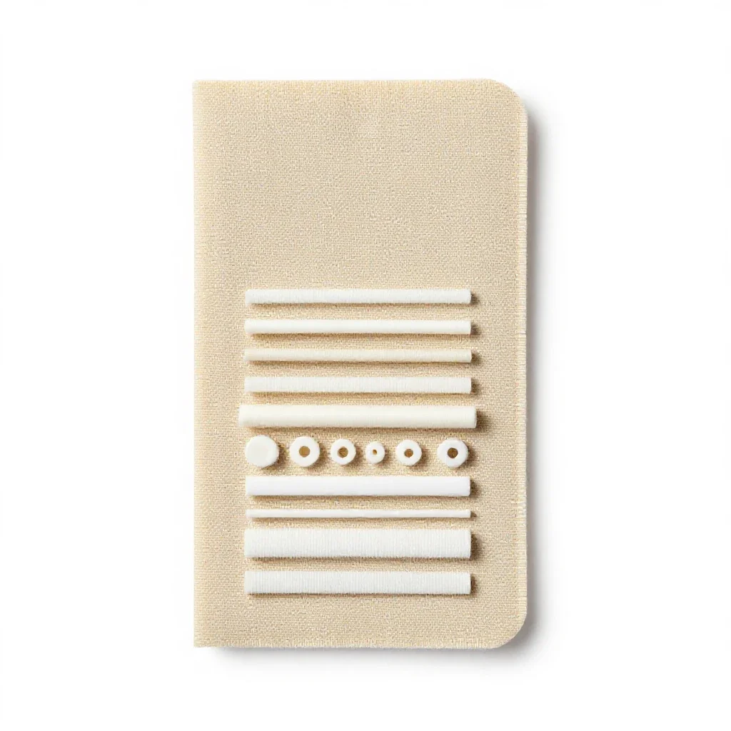 Suture practice pad isolated on a white background