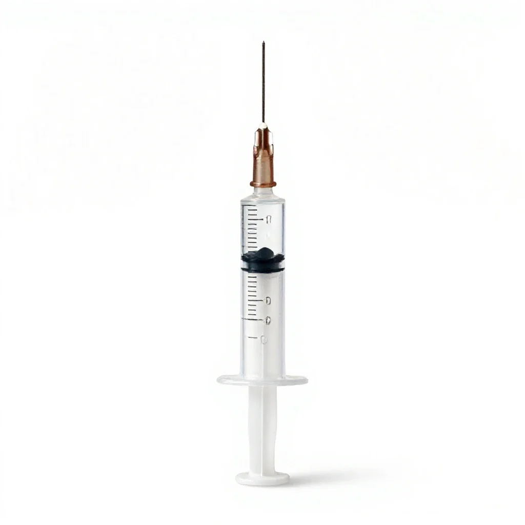 Syringe isolated on a white background
