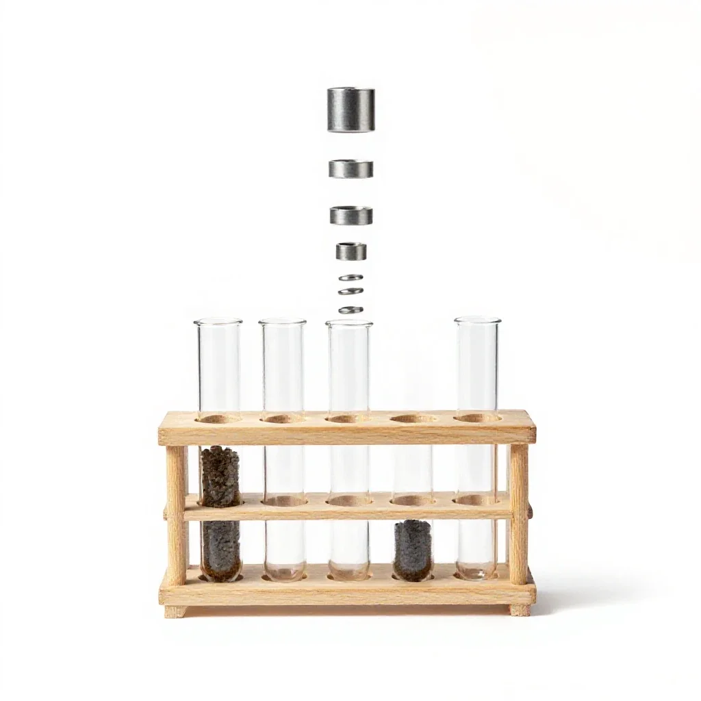 Test tube rack isolated on a white background