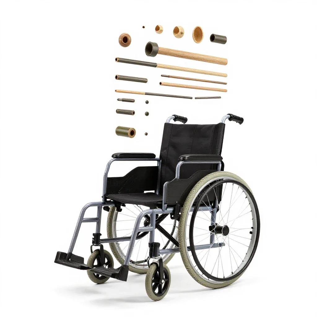 Wheelchair isolated on a white background