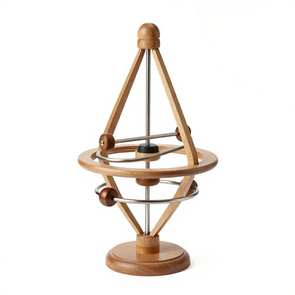 Orrery model isolated on a white background