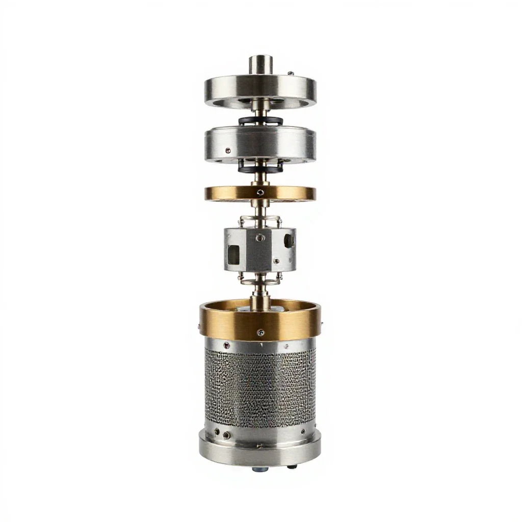Fusion power cell isolated on a white background