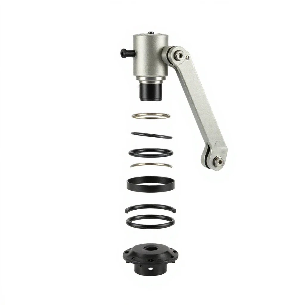 Servo actuator arm isolated on a white background