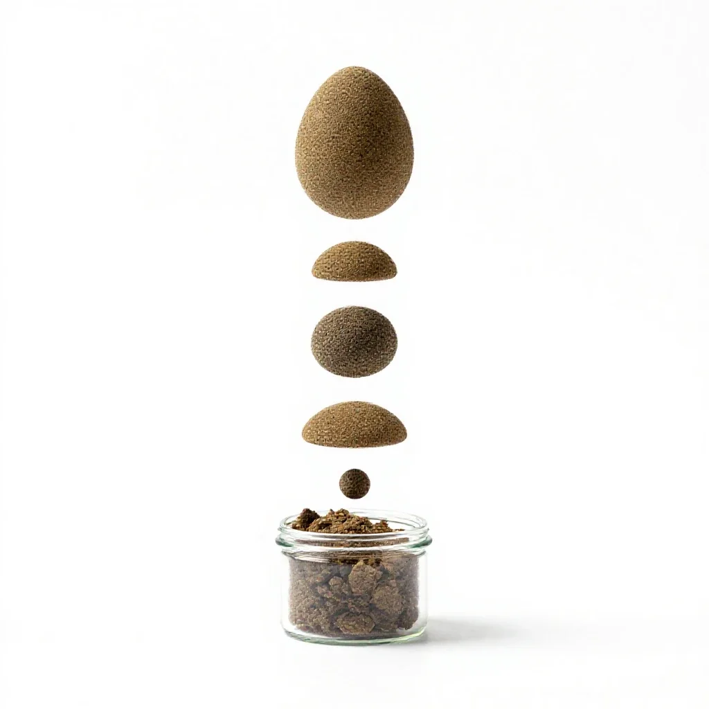 Terraforming seed canister isolated on a white background