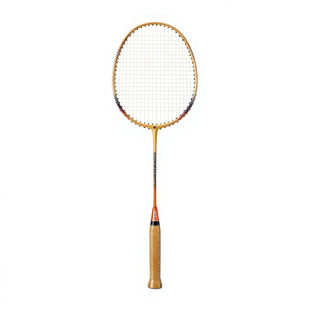 Badminton racquet isolated on a white background