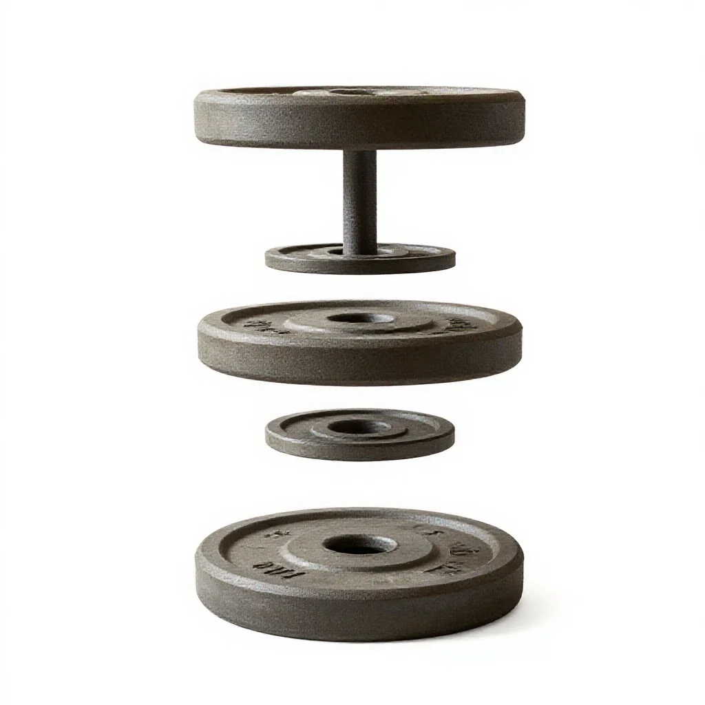 Barbell plate isolated on a white background