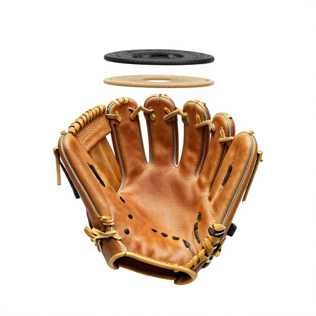 Baseball glove isolated on a white background