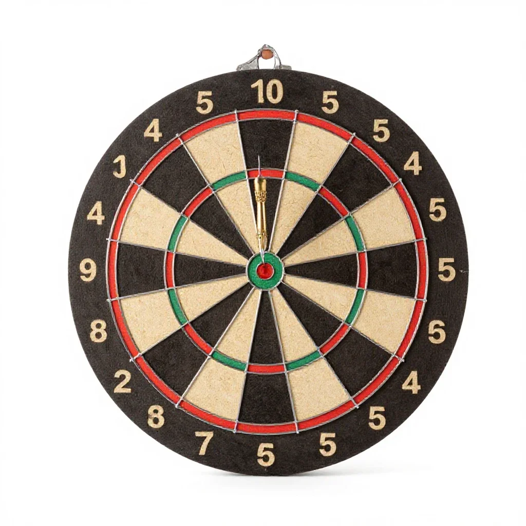 Dart board isolated on a white background