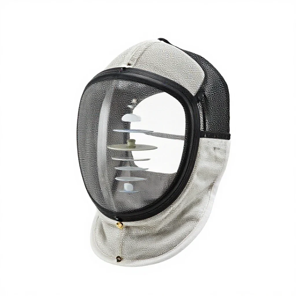 Fencing mask isolated on a white background