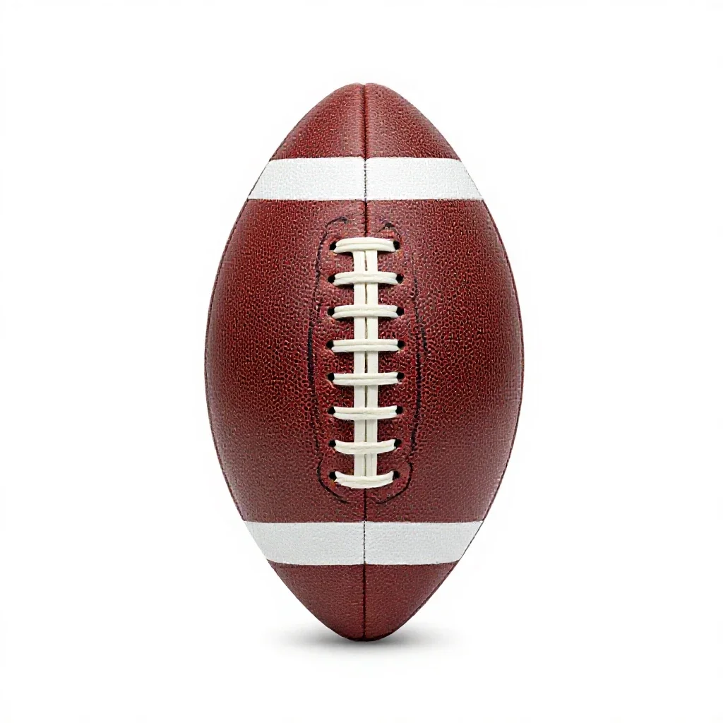 Leather football isolated on a white background