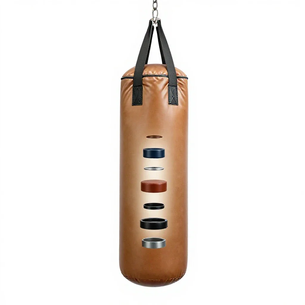 Punching bag isolated on a white background