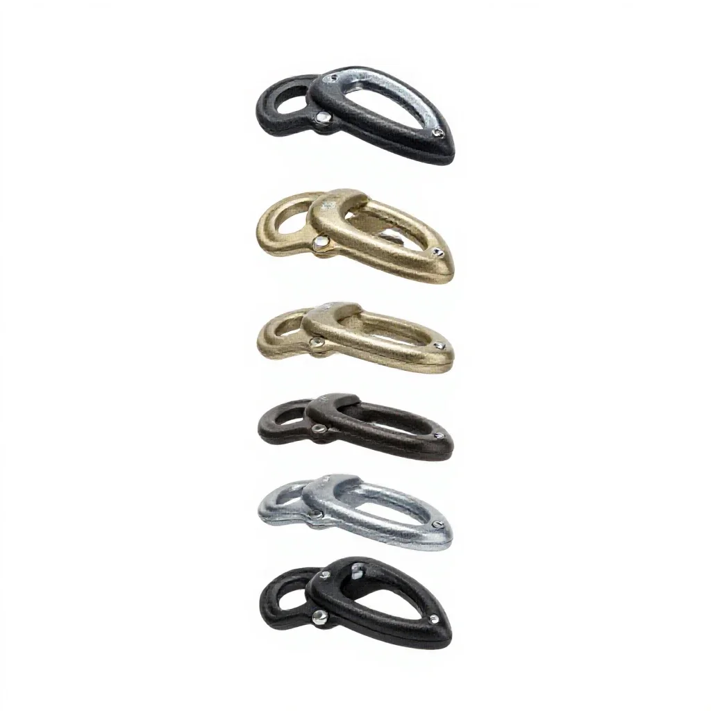 Set of climbing cams isolated on a white background