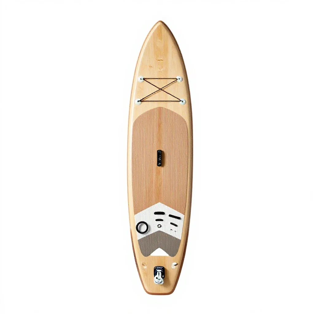 Stand-up paddle board isolated on a white background