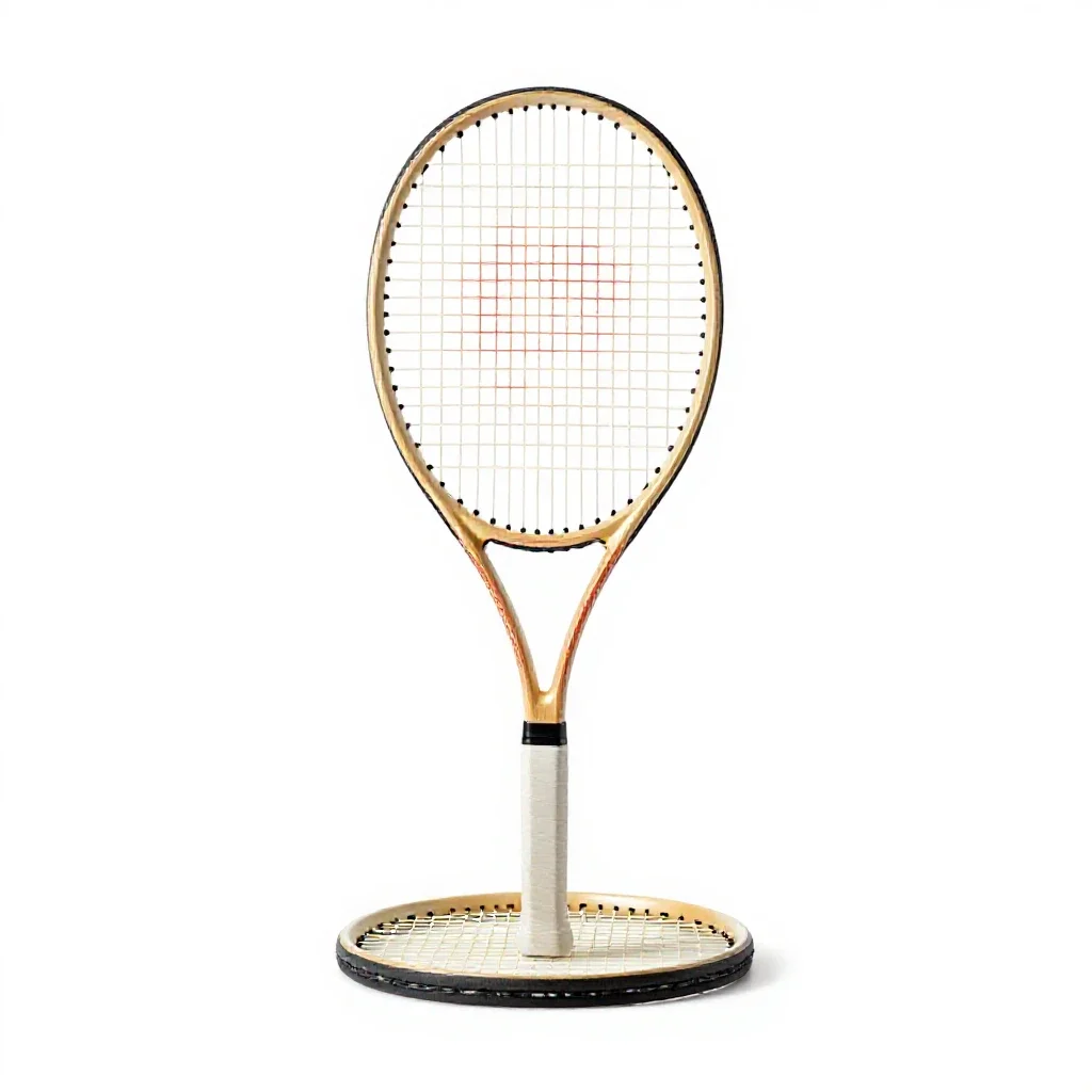 Tennis racquet isolated on a white background