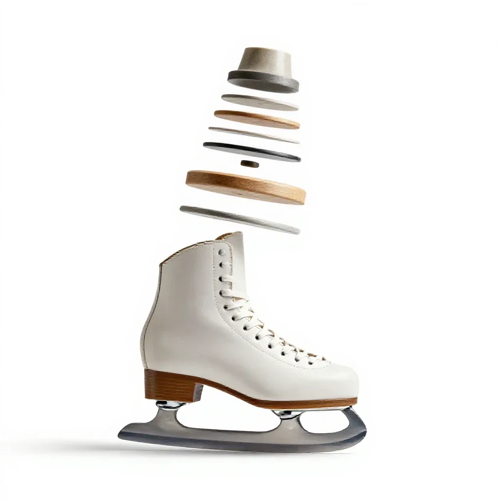 Ice skate isolated on a white background