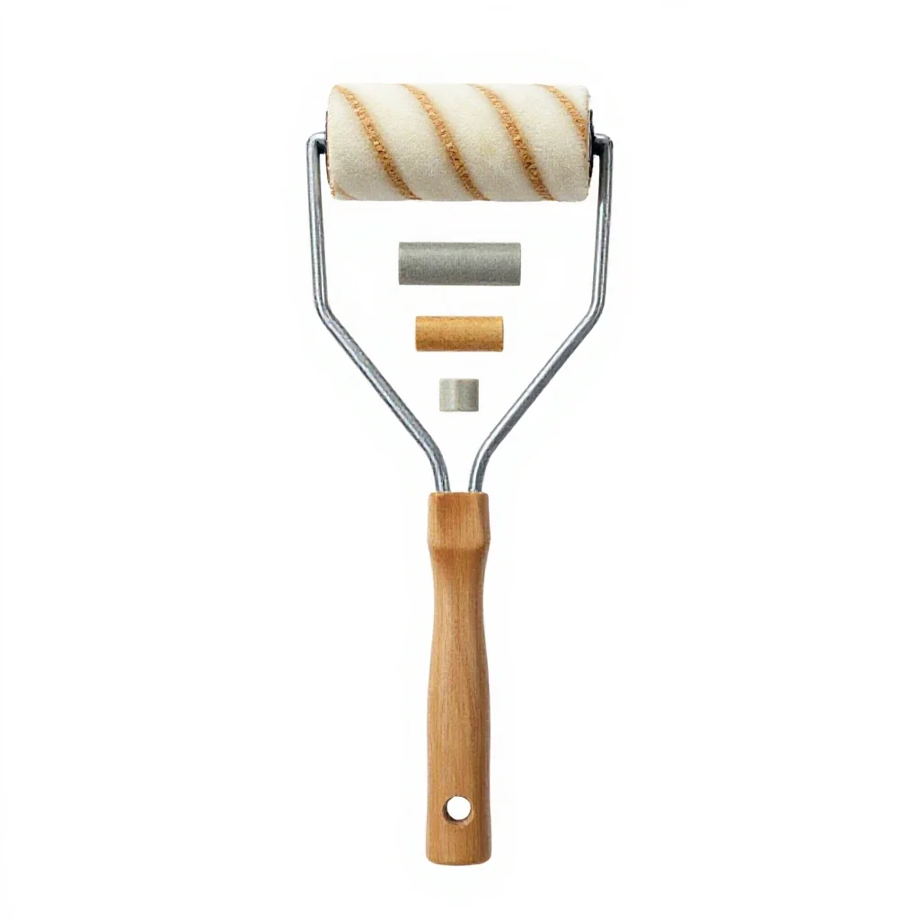 Brayer roller isolated on a white background