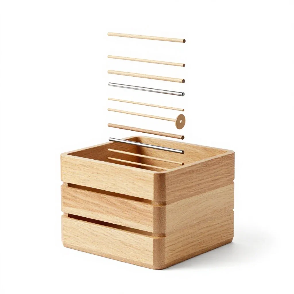 Desk organiser caddy isolated on a white background