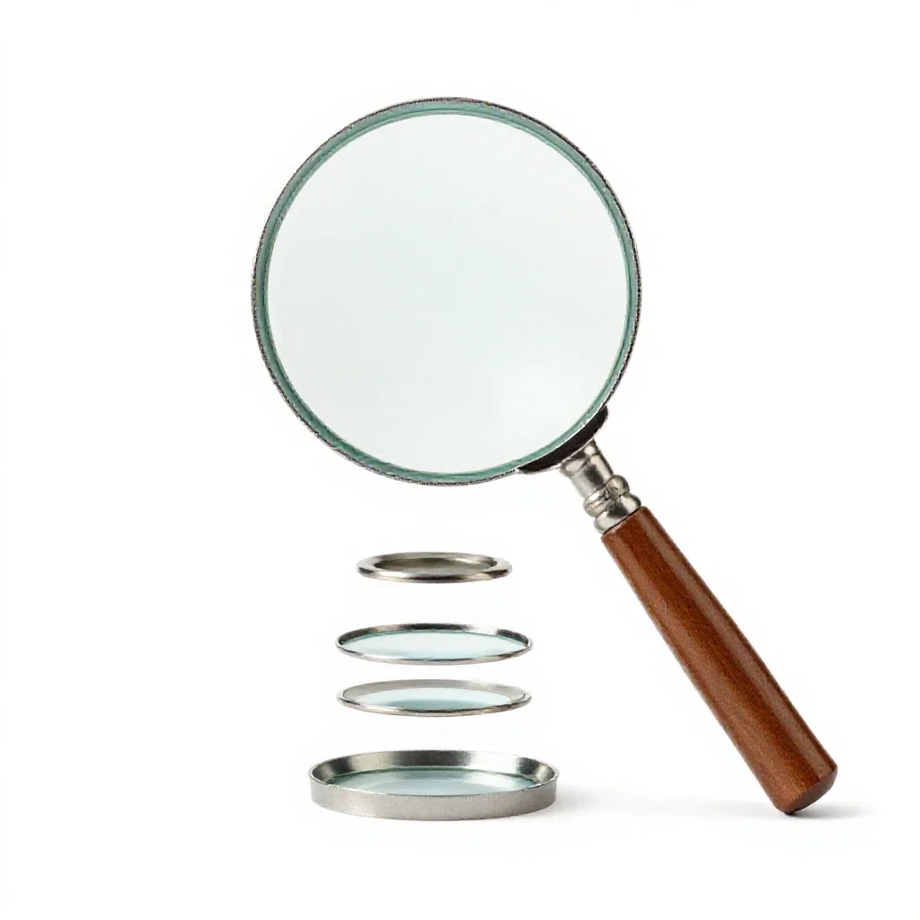 Magnifying glass isolated on a white background