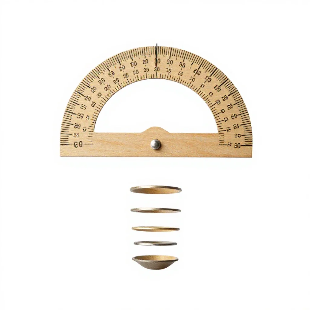 Protractor isolated on a white background