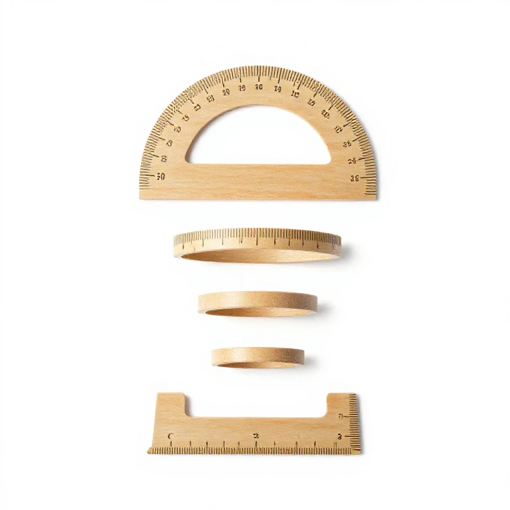 Set square isolated on a white background