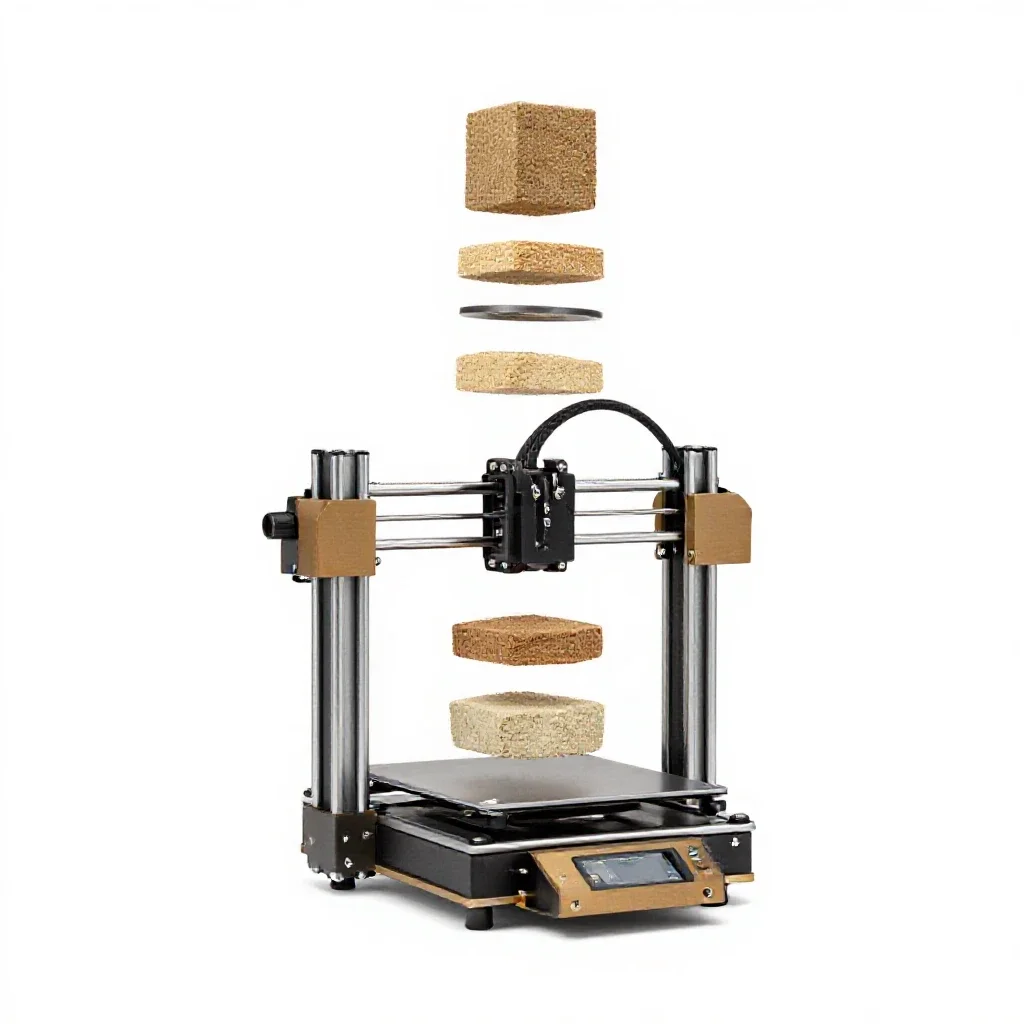 3d printer isolated on a white background