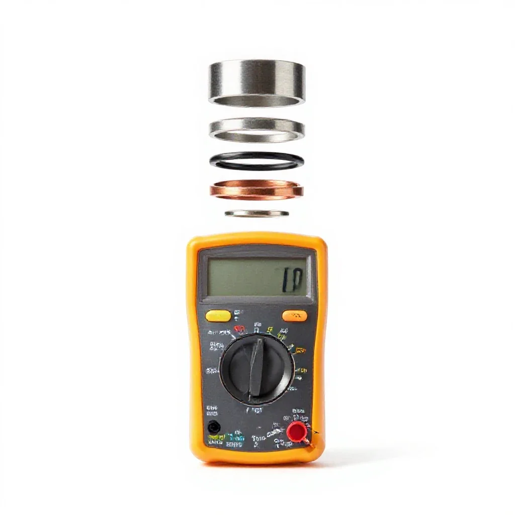 Multimeter isolated on a white background